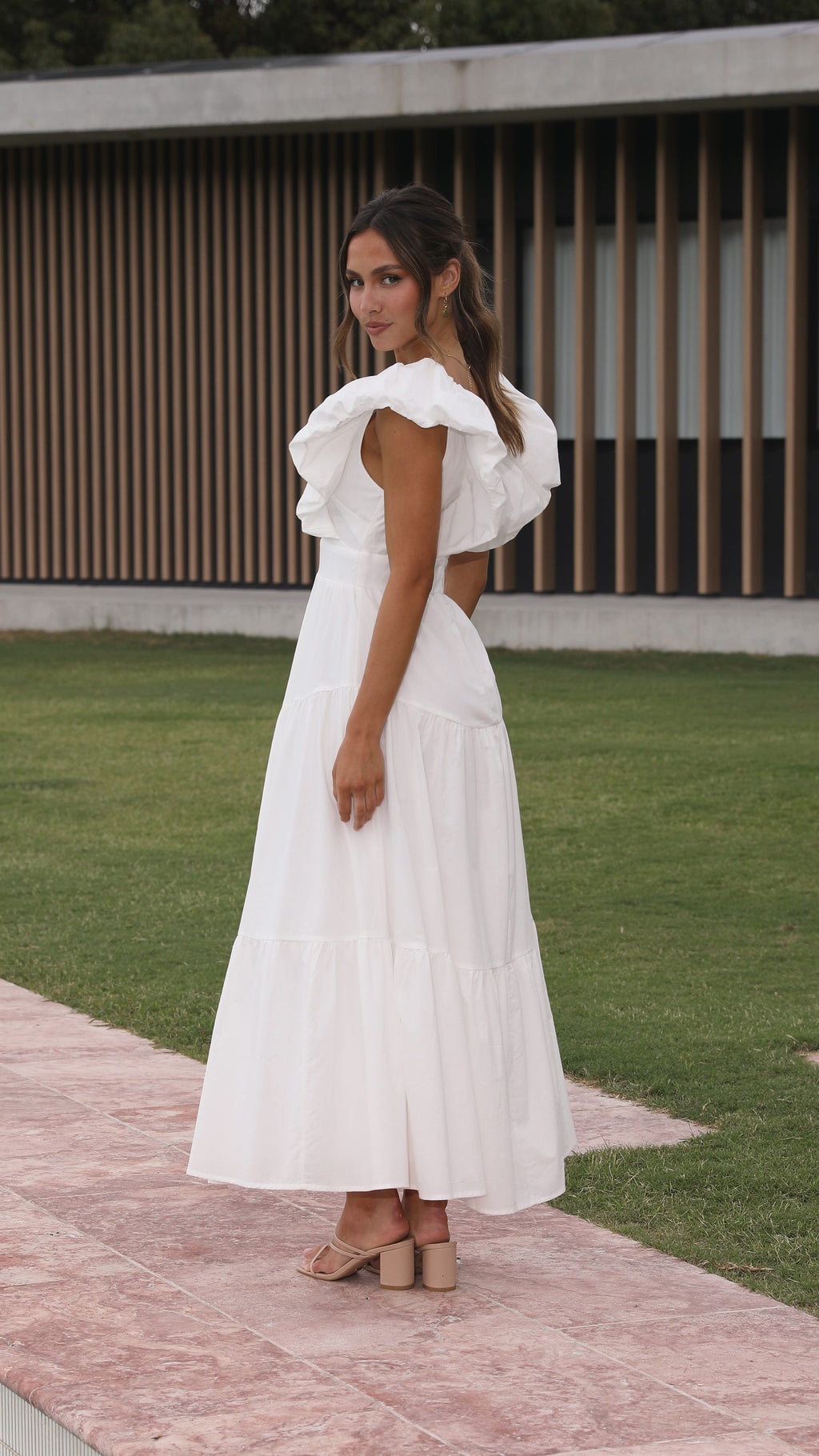 Emma Maxi Dress - White - Billy J