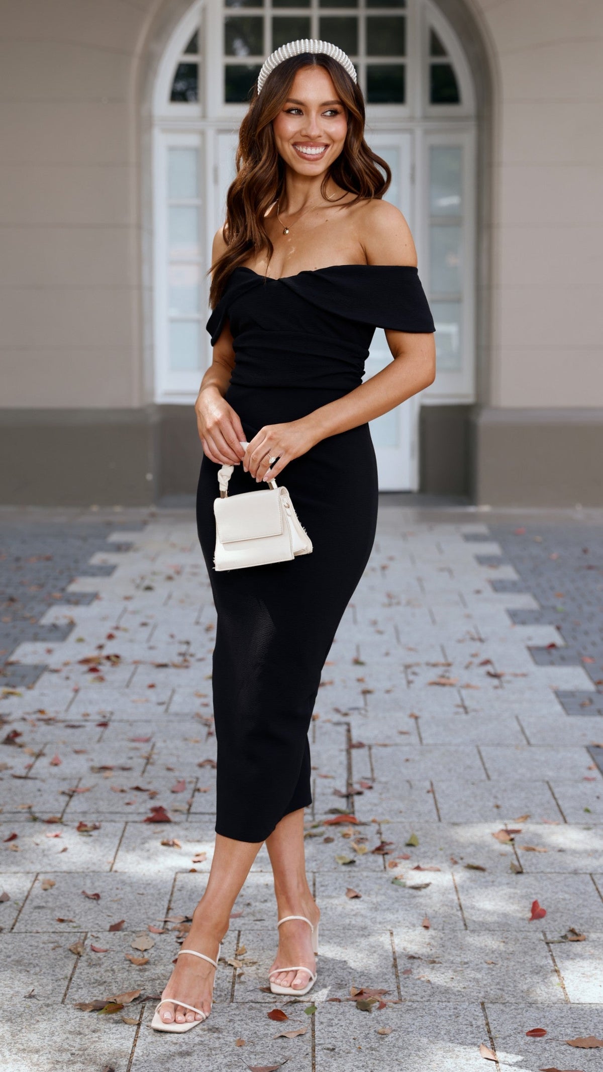 Holly Midi Dress - Black - Billy J